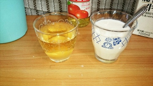 リンゴ酢ドリンクとリンゴ酢ミルク