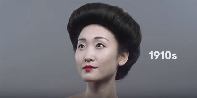 日本のヘアメイクトレンド100年史動画キャプチャ3