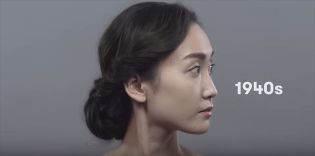 日本のヘアメイクトレンド100年史動画キャプチャ6