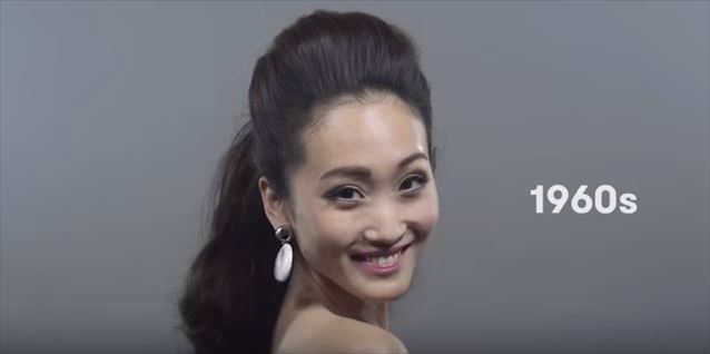 日本のヘアメイクトレンド100年史動画キャプチャ9