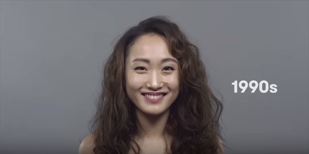 日本のヘアメイクトレンド100年史動画キャプチャ13