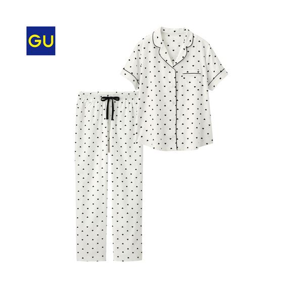 GU「パジャマ ハート半袖」