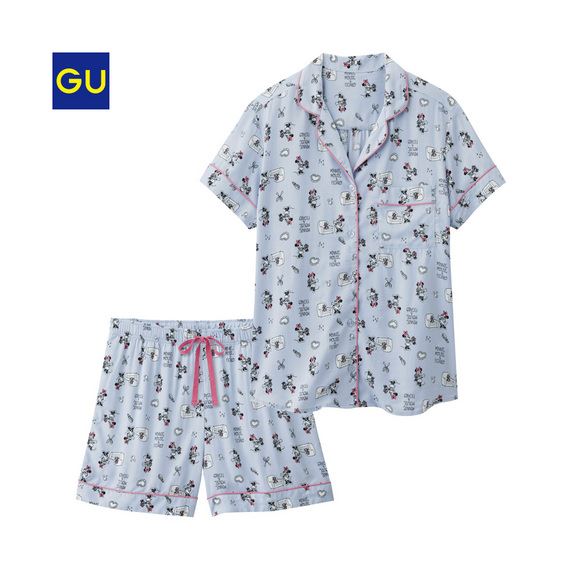 GU「パジャマ（半袖・ショートパンツ）（ディズニー）Ａ」