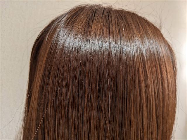 SHINTO WATER使用後の髪の毛の画像3